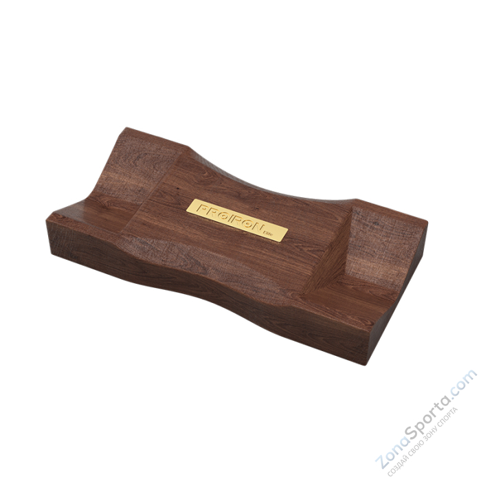 Гантель из латуни и черного дерева 1 кг с подставкой Proiron