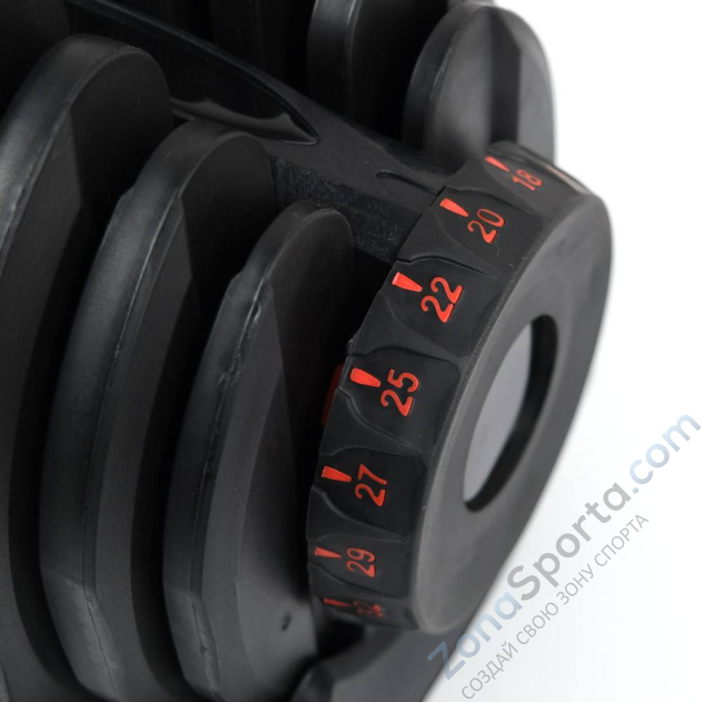 Гантель с регулировкой веса Liveup LS2315 (2.5-24 кг)