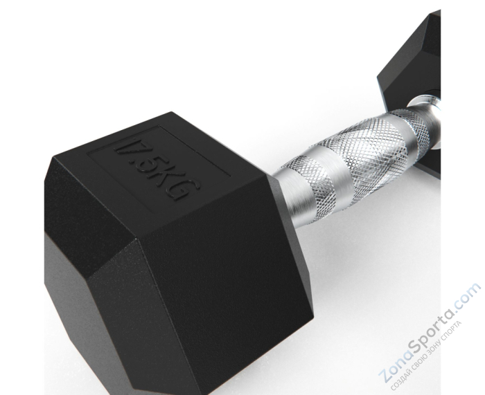 Гантели гексагональные 2 шт. по 17,5 кг DFC DB001-17,5