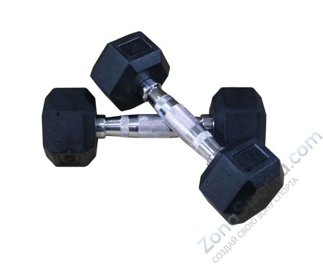 Гантели гексагональные 2 шт. по 2 кг DFC DB001-2