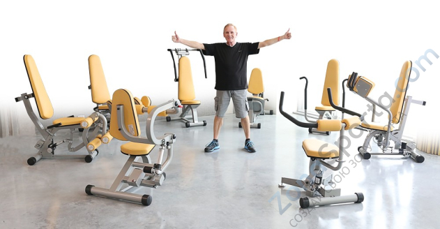 Гидравлический тренажер становая тяга AMF M1162