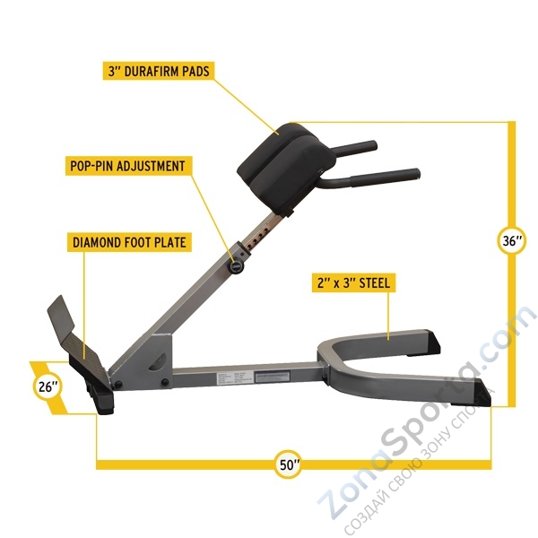 Гиперэкстензия Body Solid GHYP345 45 градусов Гиперэкстензия Body Solid GHYP345 45 градусов