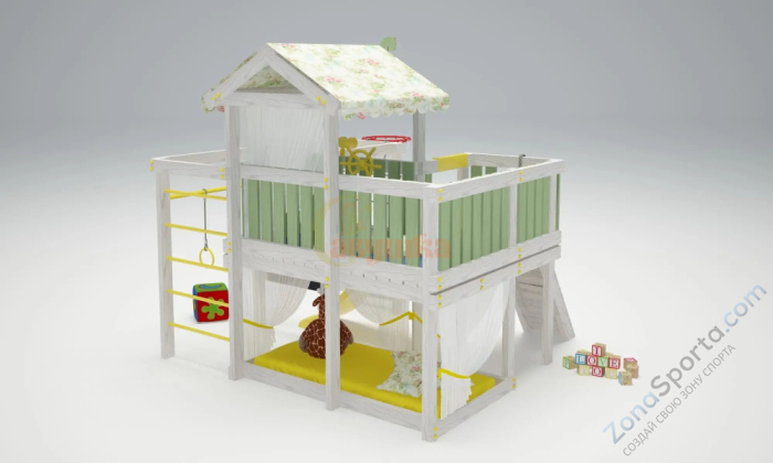 Игровой комплекс Савушка Baby 8 оливковый