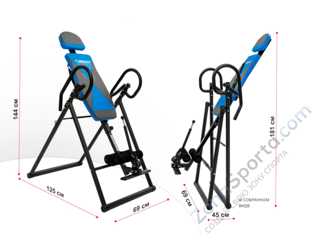 Инверсионный стол Unix Fit IV-120