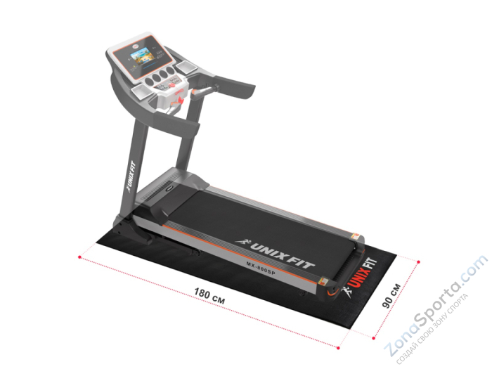 Коврик Unix Fit для кардиотренажёров 180x90x0,6 см Коврик Unix Fit для кардиотренажёров 180x90x0,6 см