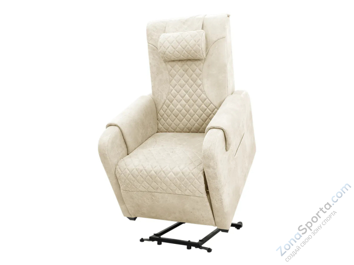 Кресло-реклайнер электрический с подъемом и массажем Fujimo Lounge Up Ваниль