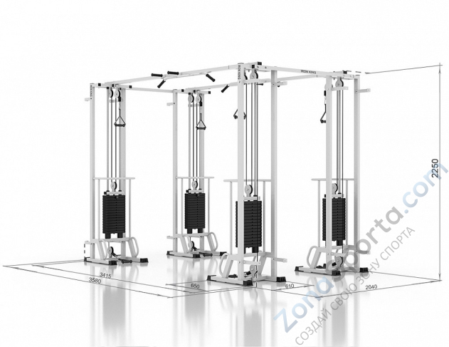 Кроссовер со сдвоенной рамой Iron King IK35-75