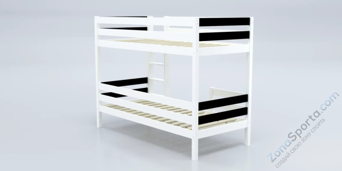 Кровать детская двухъярусная Савушка-01 80х160 Nero (черный)