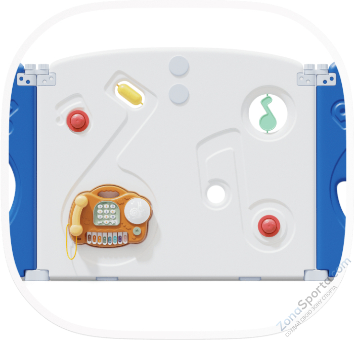 Манеж Unix Kids Supreme Music 160x160 Blue с качелями