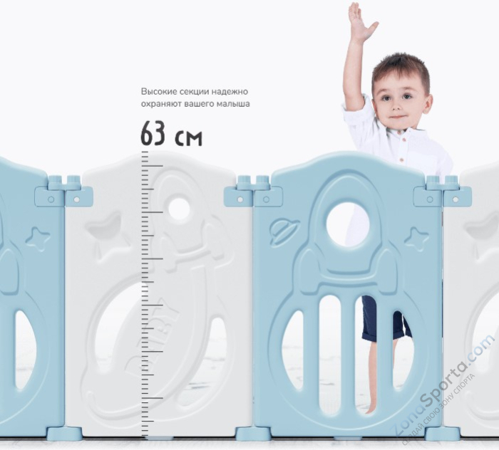Манеж Unix Kids Supreme Space 200x240 Grey