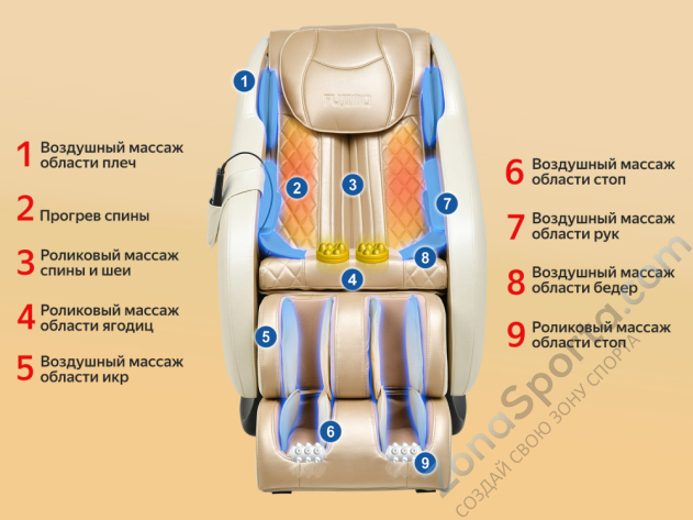Массажное кресло Fujimo Supreme Шампань