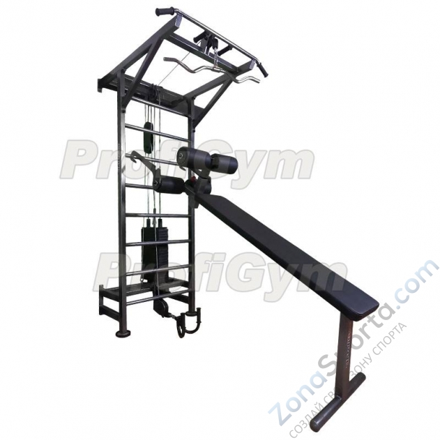Многофункциональный тренажёрный комплекс ProfiGym на базе шведской стенки