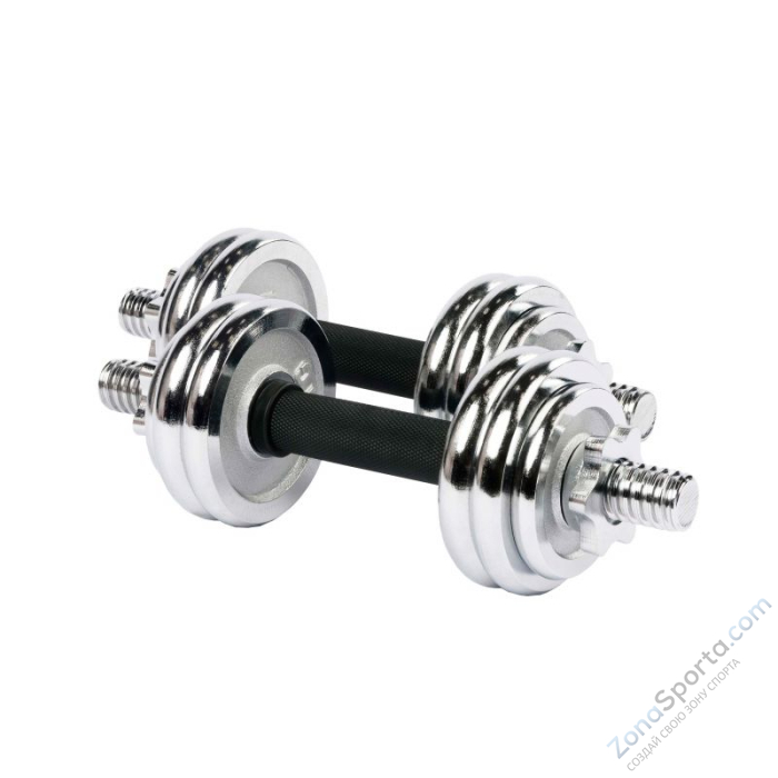 Набор гантелей 15 кг в кейсе Profi-Fit