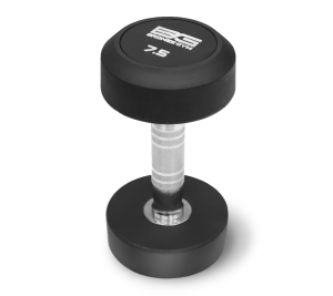 Набор обрезиненных гантелей Bronze Gym, 27.5-50 кг - 10 пар, шаг 2,5 кг