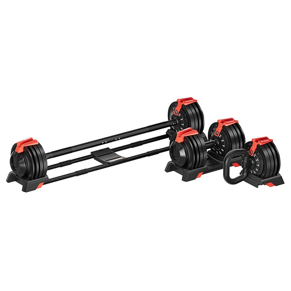 Набор регулируемый штанга+гантель+гиря HyFit 18 кг