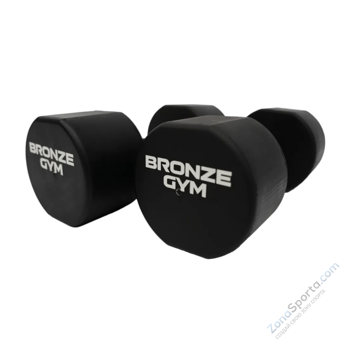 Набор термополиуретановых гантелей Bronze Gym, 1-10 кг - 10 пар, шаг 1 кг