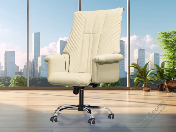 Офисное массажное кресло Ego President Крем