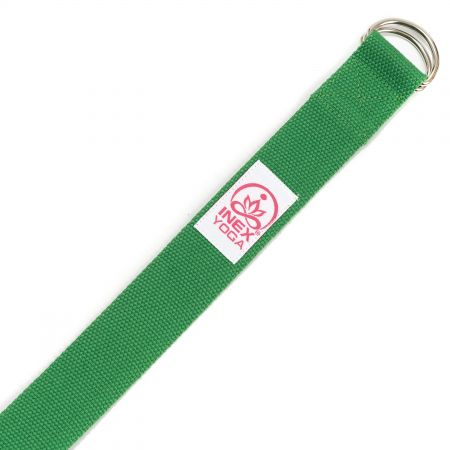 Ремень для йоги INEX Stretch Strap 240 см, изумрудно-зеленый