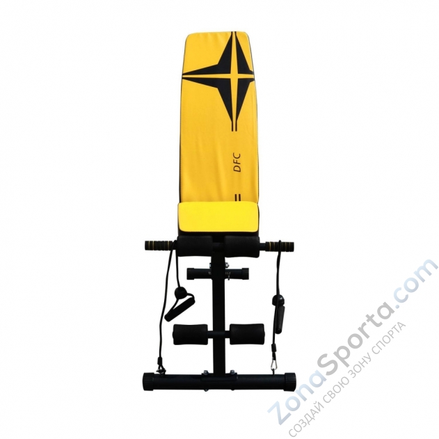 Скамья универсальная с эспандерами DFC D008Y