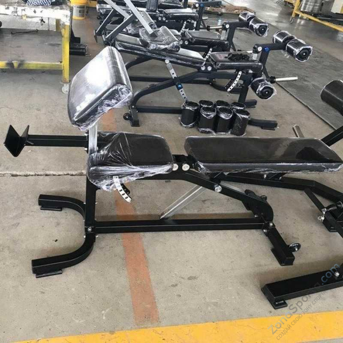 Скамья с партой Скотта и валиками для ног Insight Fitness DZ55