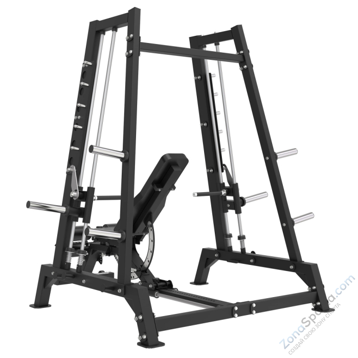 Смит-машина со сведением на свободных весах Protrain PR-CSM01B