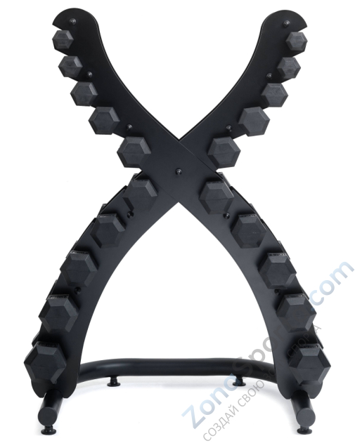 Стойка для гантелей Х-образная на 10 пар VictoryFit VF-T300