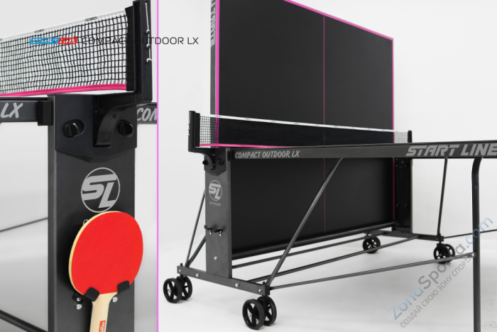 Стол теннисный Start Line Compact-2 LX Всепогодный Black