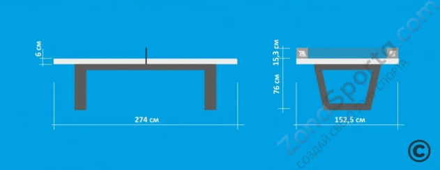 Теннисный стол Start Line City Strong Outdoor