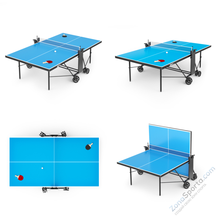 Теннисный стол Unix Line Compact Outdoor 6mm ACP (Blue)
