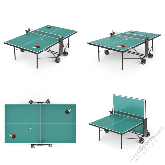 Теннисный стол Unix Line Compact Outdoor 6mm ACP (Green)