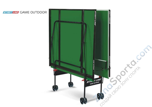 Всепогодный теннисный стол Start Line Game Outdoor с сеткой зеленый