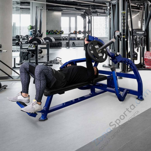 Жим лежа от груди на свободных весах Realleader LD-1002 (HSPro-1002)