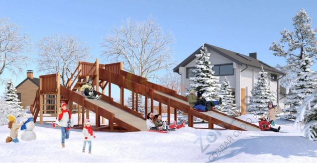 Зимняя горка Савушка Зима 7