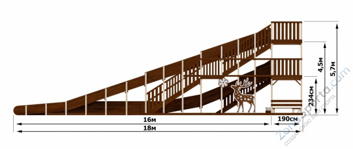 Зимняя горка Самара