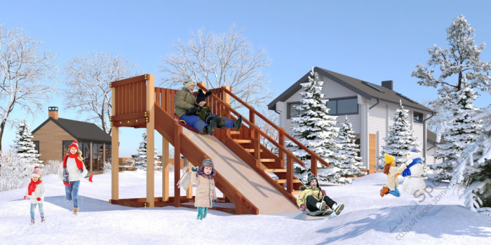 Зимняя горка Савушка Зима 3