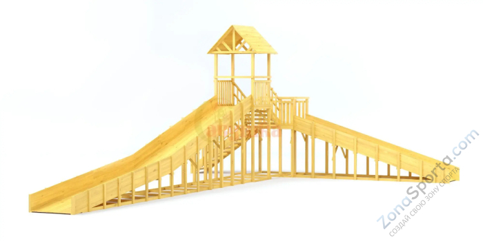 Зимняя горка Савушка Зима Wood 10
