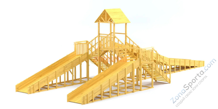 Зимняя горка Савушка Зима Wood 11