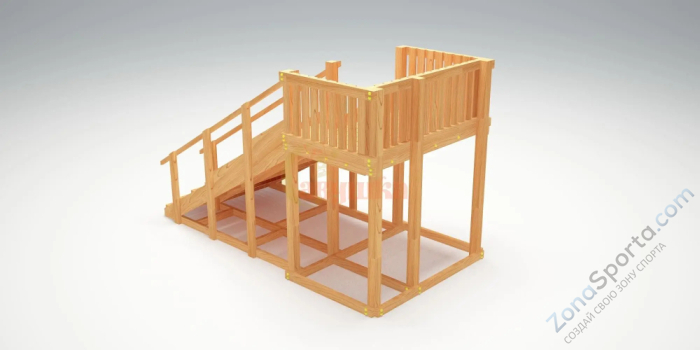 Зимняя горка Савушка Зима Wood-3