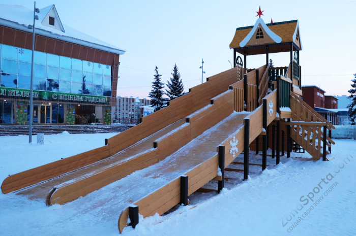 Зимняя горка Волшебная зима 3