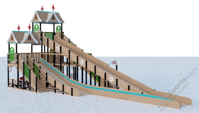 Зимняя горка Волшебная Зима 4