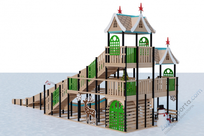 Зимняя горка Волшебная Зима 4